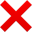 ❌